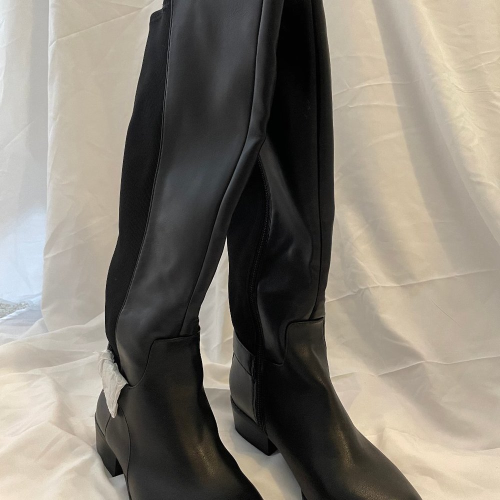 ALFANI Women's Black Buckle Accent Comfort Stretch Arch Support Round Toe